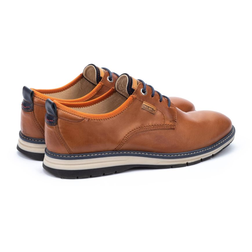 Men's Pikolinos CANET Lace Up Shoes Brown | NZ Y80A19Q